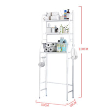 Load image into Gallery viewer, 3 Tiers Metal Bathroom Organizer Over Toilet Rack Storage Shelves Shower Caddies Living and Home