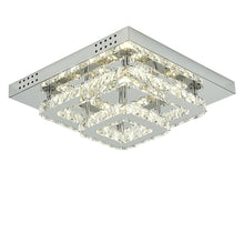 Load image into Gallery viewer, Modern Square Tiered Crystal Ceiling Light Ceiling Light Living and Home