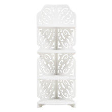 Load image into Gallery viewer, Livingandhome 4-Tier White Corner Plant Display Stand