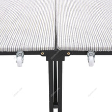 Load image into Gallery viewer, Metal Bifold Folding Bed With Wheels Living and Home