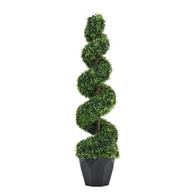 Load image into Gallery viewer, 2 Pack Artificial Topiary Spiral Boxwood Tree Fake Plant Artificial Plants Living and Home
