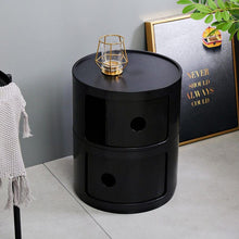 Load image into Gallery viewer, Componibili Round Storage Unit with 2 Drawers Storage Drawers Living and Home Black