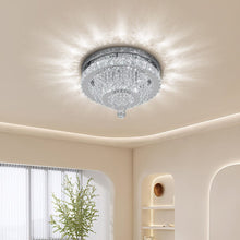 Load image into Gallery viewer, Elegant Crystal Round Ceiling Light Living and Home 2 lights