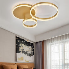 Load image into Gallery viewer, 2/3.5 ft Circles Ceiling Light with LED Dimmable/Non-Dimmable Ceiling Lights Living and Home 3 Rings Non-Dimmable