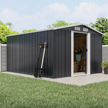 Load image into Gallery viewer, Large Metal Garden Tool Storage Shed