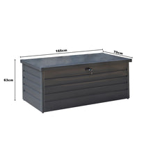 Load image into Gallery viewer, Livingandhome 200L/600L Metal Outdoor Garden Storage Box Lockable
