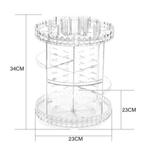 Load image into Gallery viewer, Livingandhome Transparent Acrylic Rotating Multifunctional Makeup Organizer