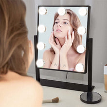 Load image into Gallery viewer, Adjustable LED Hollywood Vanity Mirror Touch Screen Control LED Make Up Mirrors Living and Home Black