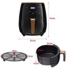 Load image into Gallery viewer, Livingandhome 4 Liter Electric Air Fryer with Non-stick Basket, LCD Digital Screen