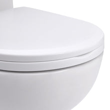 Load image into Gallery viewer, 63cm D Comfortable 2-Piece Elongated Toilet with Dual Flush Toilet Living and Home
