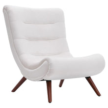 Load image into Gallery viewer, Modern Yellow Curved Accent Recliner with Ottoman Recliners Living and Home