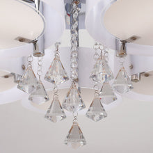 Load image into Gallery viewer, Ceiling Light Semi-Flush Mount , Cylindrical Acrylic Lampshades, Crystal Drops Ceiling Light Living and Home