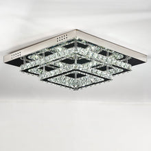 Load image into Gallery viewer, Modern Square Tiered Crystal Ceiling Light Ceiling Light Living and Home