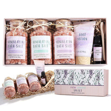 Load image into Gallery viewer, Livingandhome 6 Pcs Himalayan Bath Salts Foot Soaks Spa Gift Set