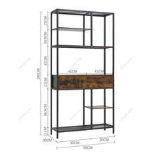 Load image into Gallery viewer, Direct Vintage Plant Stand Storage Shelf with Drawers Living and Home