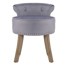 Load image into Gallery viewer, Vintage Low Back Make-up Chair with Wooden Legs, ZH0688 Living and Home