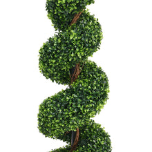 Load image into Gallery viewer, 2 Pack Artificial Topiary Spiral Boxwood Tree Fake Plant Artificial Plants Living and Home