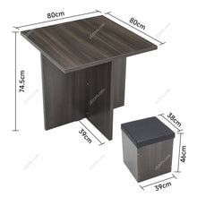 Load image into Gallery viewer, Table and 4 Stools Set Living and Home