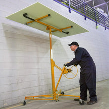 Load image into Gallery viewer, 11/16ft Yellow Drywall Lifter with Rolling Casters Panel Hoist Living and Home 16 feet