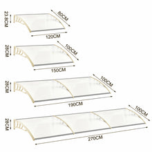 Load image into Gallery viewer, Door Canopy Awning Rain Snow Curved Shelter