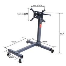 Load image into Gallery viewer, 1000lbs Steel Folding Engine Stand Engine Stands Living and Home