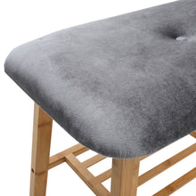 Load image into Gallery viewer, Shoe Bench Bamboo 2 Tier with Shoe Storage Rack Bench Living and Home