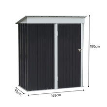 Load image into Gallery viewer, 3X5 Metal Storage Shed with Rack Patio Garden Tool House Garden Sheds Living and Home