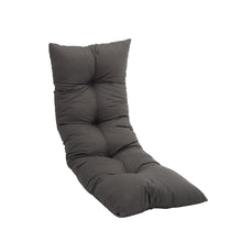 Load image into Gallery viewer, Livingandhome Dark Grey Rectangular Tufted Bench Cushion Seat Pad - Dark Grey