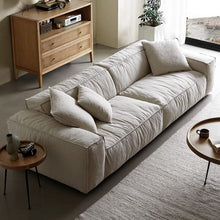 Load image into Gallery viewer, Cottonfy Elegant Linen Tofu Block Fabric Down Sofa Cottonfy UK