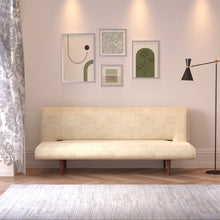 Load image into Gallery viewer, 3 Seater Upholstered Sofa Bed Couch with Wood Legs Living and Home