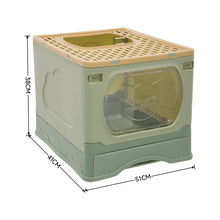 Load image into Gallery viewer, Foldable Cat Litter Box Top Entry Anti-Splashing Cat Toilet