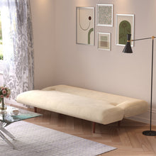 Load image into Gallery viewer, 3 Seater Upholstered Sofa Bed Couch with Wood Legs Living and Home