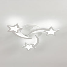 Load image into Gallery viewer, Modern LED Ceiling Light with Star Lampshades Ceiling Light Living and Home W 60 x L 60 x H 6.5 cm Non-Dimmable WhiteGlow