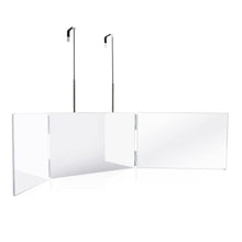 Load image into Gallery viewer, Foldable Tri-Fold Mirror with Extendable Adjustable Hanging Design for Makeup Living and Home