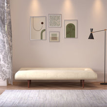 Load image into Gallery viewer, 3 Seater Upholstered Sofa Bed Couch with Wood Legs Living and Home