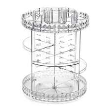 Load image into Gallery viewer, Livingandhome Transparent Acrylic Rotating Multifunctional Makeup Organizer