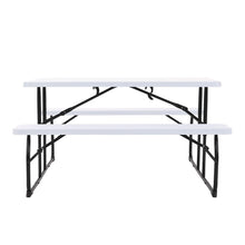 Load image into Gallery viewer, Livingandhome Foldable Picnic Table and Bench Set