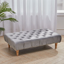Load image into Gallery viewer, Vintage Button-tufted Rectangular Velvet Footstool Living and Home