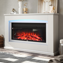 Load image into Gallery viewer, 34 Inch Electric Fireplace Suite 1800W with Ambient Light 7 LED Colours Fireplace Suites Living and Home
