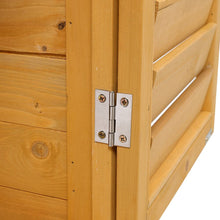 Load image into Gallery viewer, 97cm H Outdoor Solid Wood Storage Cabinet Garden Tool Shed Garden Sheds Living and Home