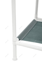 Load image into Gallery viewer, Corner Clothing Rack with 2 Tier Shelves Living and Home