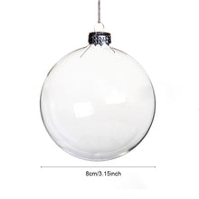 Load image into Gallery viewer, 5 Pack Glass Ornament Balls for Christmas Tree Decor Living and Home