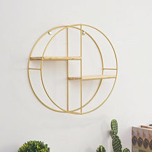 Load image into Gallery viewer, Gold Wall Hanging Storage and Display Decorative Shelf Wall & Display Shelves Living and Home