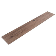 Load image into Gallery viewer, PVC Wooden Self-adhesive Laminate Flooring Planks for Home Decor Living and Home Brown
