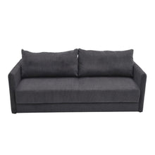 Load image into Gallery viewer, Grey 3-Seater Sleeper Sofa Bed polyester/corduroy Living and Home