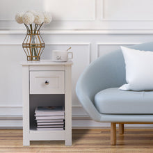 Load image into Gallery viewer, Nightstand Wooden Bedside Table Sofa End Side Table Storage Drawer Cabinet End Tables Living and Home