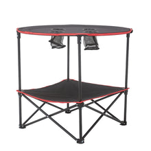 Load image into Gallery viewer, Livingandhome Protable Camp Table with Cupholders