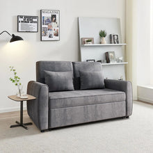 Load image into Gallery viewer, 3 in 1 Grey Convertible Sofa Bed lounger 164cm Wide Sofa Beds Living and Home