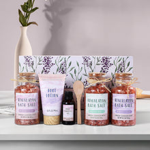 Load image into Gallery viewer, Livingandhome 6 Pcs Himalayan Bath Salts Foot Soaks Spa Gift Set