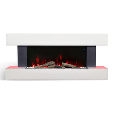 Load image into Gallery viewer, Contemporary Wall Mounted/Freestanding Fireplace Mantel for Living Room Fireplace Suites Living and Home